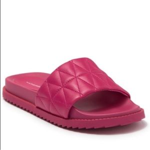 14th & Union Tallin Hot Pink Slide Sandals Size 7